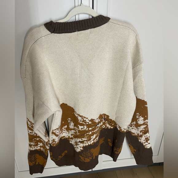 Adam Freak unisex sweater. Mountain pattern XL - Picture 5 of 9